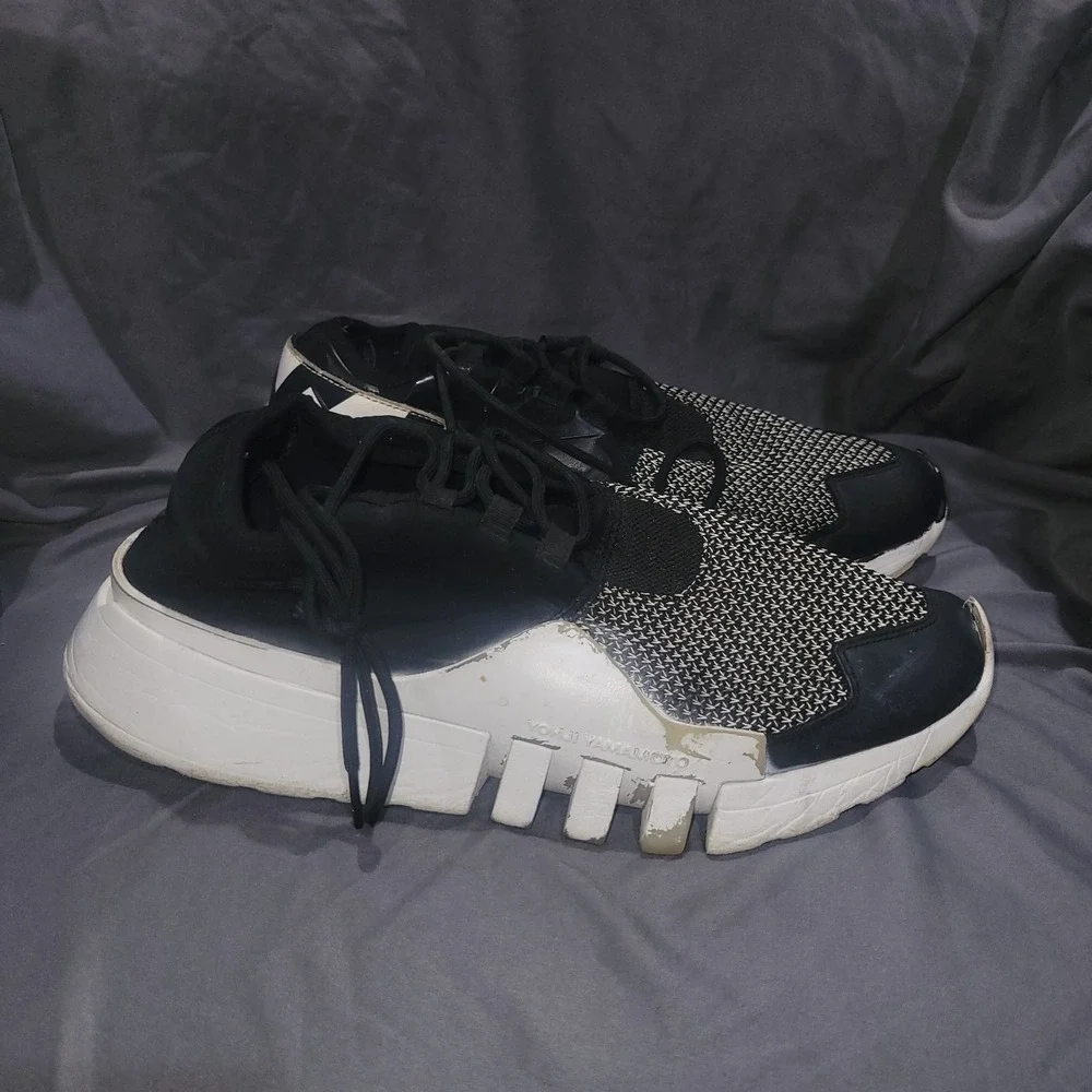 Vintage Winter 2017 Adidas Y-3 Collection Adidas Ayero Black And White Sz 11